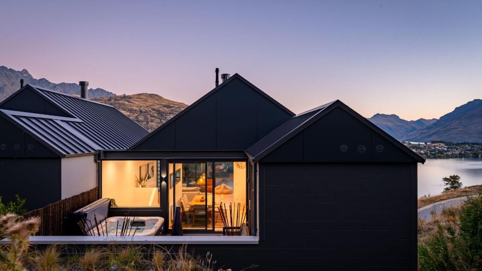 The Tiers- Hot Tub- Ac- Bbq- Free Parking Villa Queenstown Ngoại thất bức ảnh